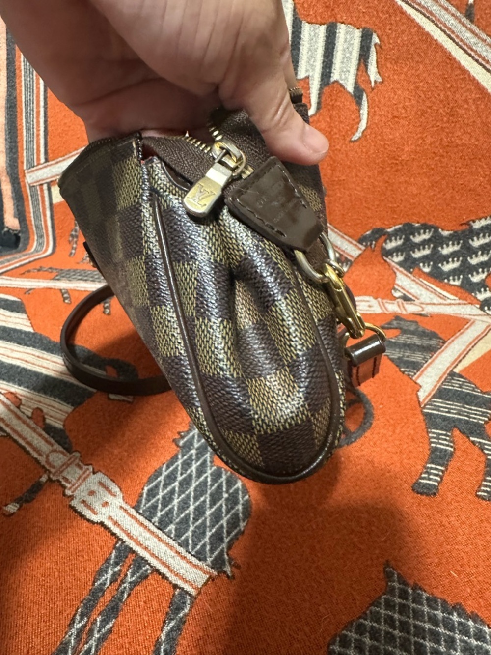 LOUIS VUITTON ❤️🌟DU3088 EVA 2-WAY DAMIER EBENE BAG ⭐️ - Picture 4 of 11